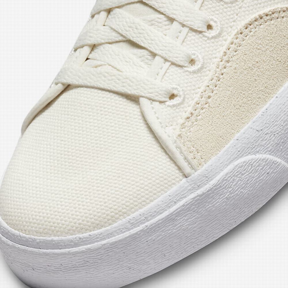 Nike SB Blazer Court Mid Premium Férfi Deszkás Cipő Fehér | NI0523-P69