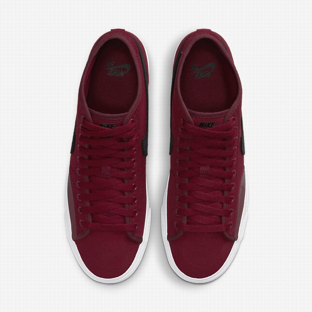 Nike SB Blazer Court Mid Premium Férfi Deszkás Cipő Piros Fekete | NI4072-G10