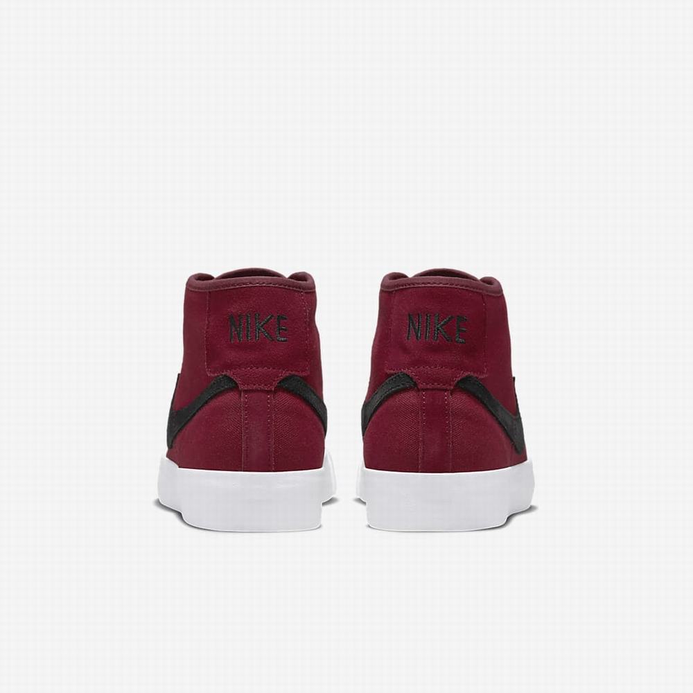 Nike SB Blazer Court Mid Premium Férfi Deszkás Cipő Piros Fekete | NI4072-G10