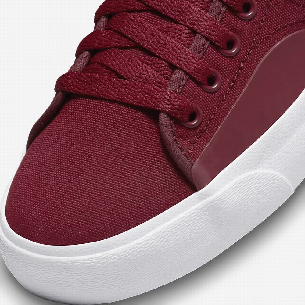 Nike SB Blazer Court Mid Premium Férfi Deszkás Cipő Piros Fekete | NI4072-G10