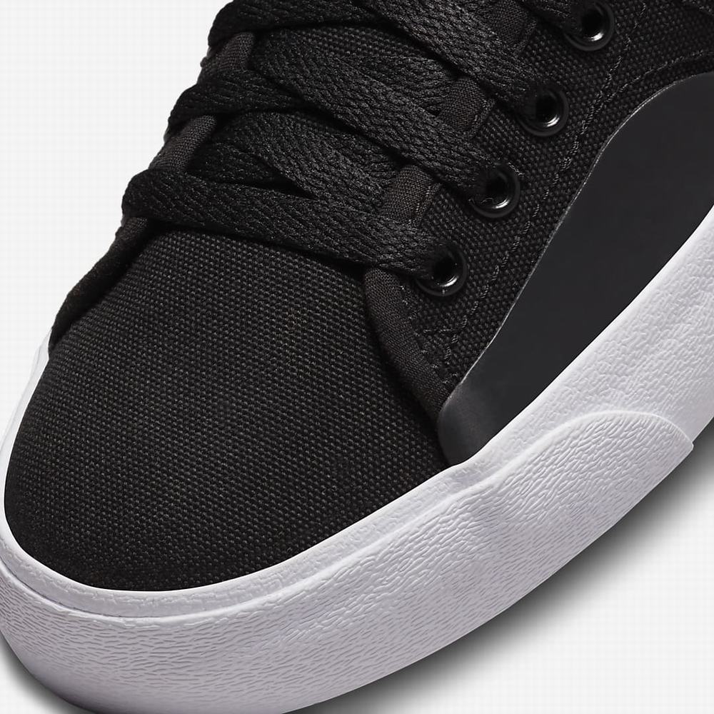 Nike SB Blazer Court Mid Premium Férfi Deszkás Cipő Fekete Sötétszürke | NI6714-J81