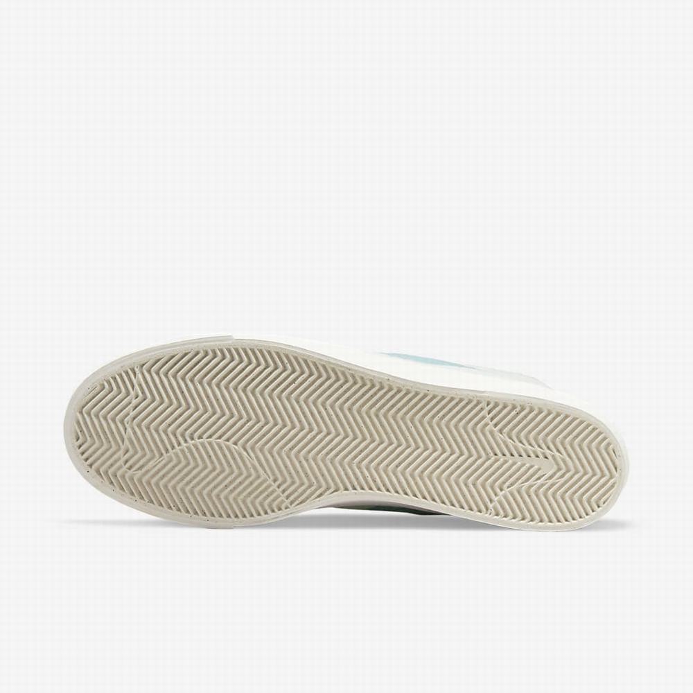 Nike SB Blazer Court Mid Premium Női Deszkás Cipő Zöld Kék | NI7256-D83