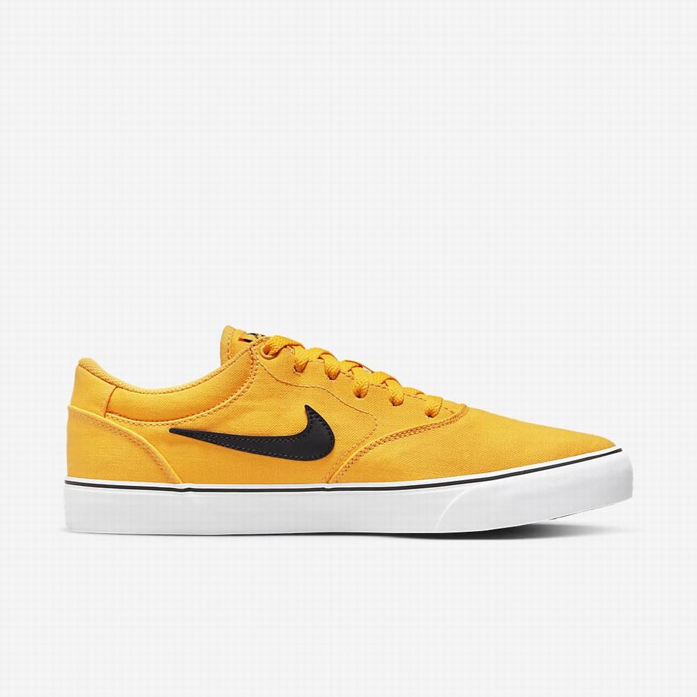 Nike SB Chron 2 Canvas Férfi Deszkás Cipő Arany Fehér Fekete | NI4287-R62