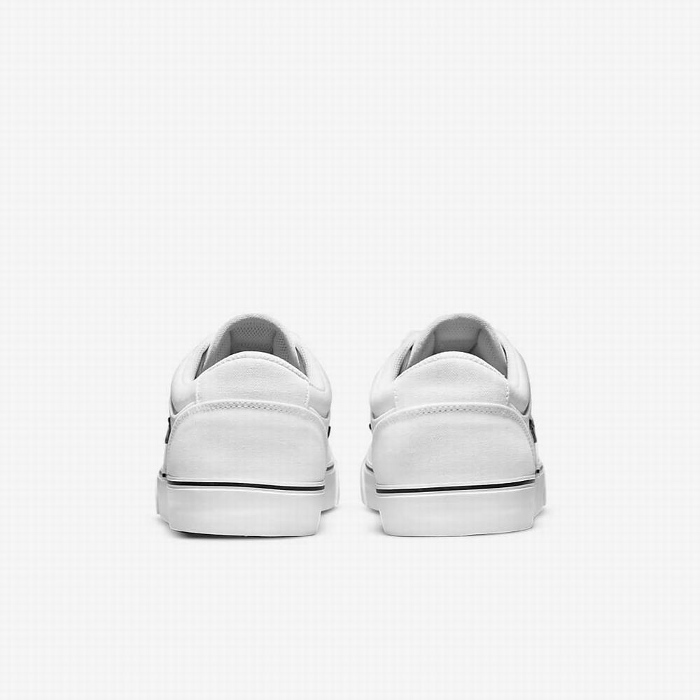 Nike SB Chron 2 Canvas Női Utcai Cipő Fehér Fekete | NI0649-A61