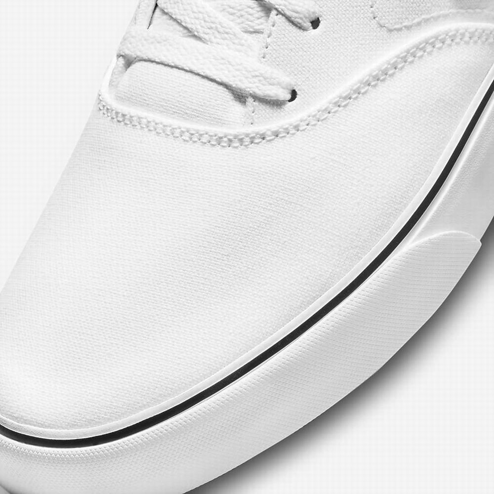 Nike SB Chron 2 Canvas Női Utcai Cipő Fehér Fekete | NI0649-A61