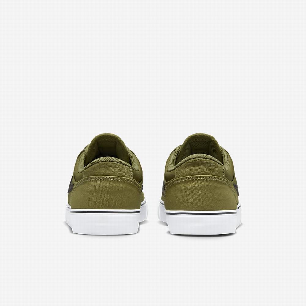 Nike SB Chron 2 Canvas Női Utcai Cipő Olivazöld Fehér Fekete | NI8953-F32