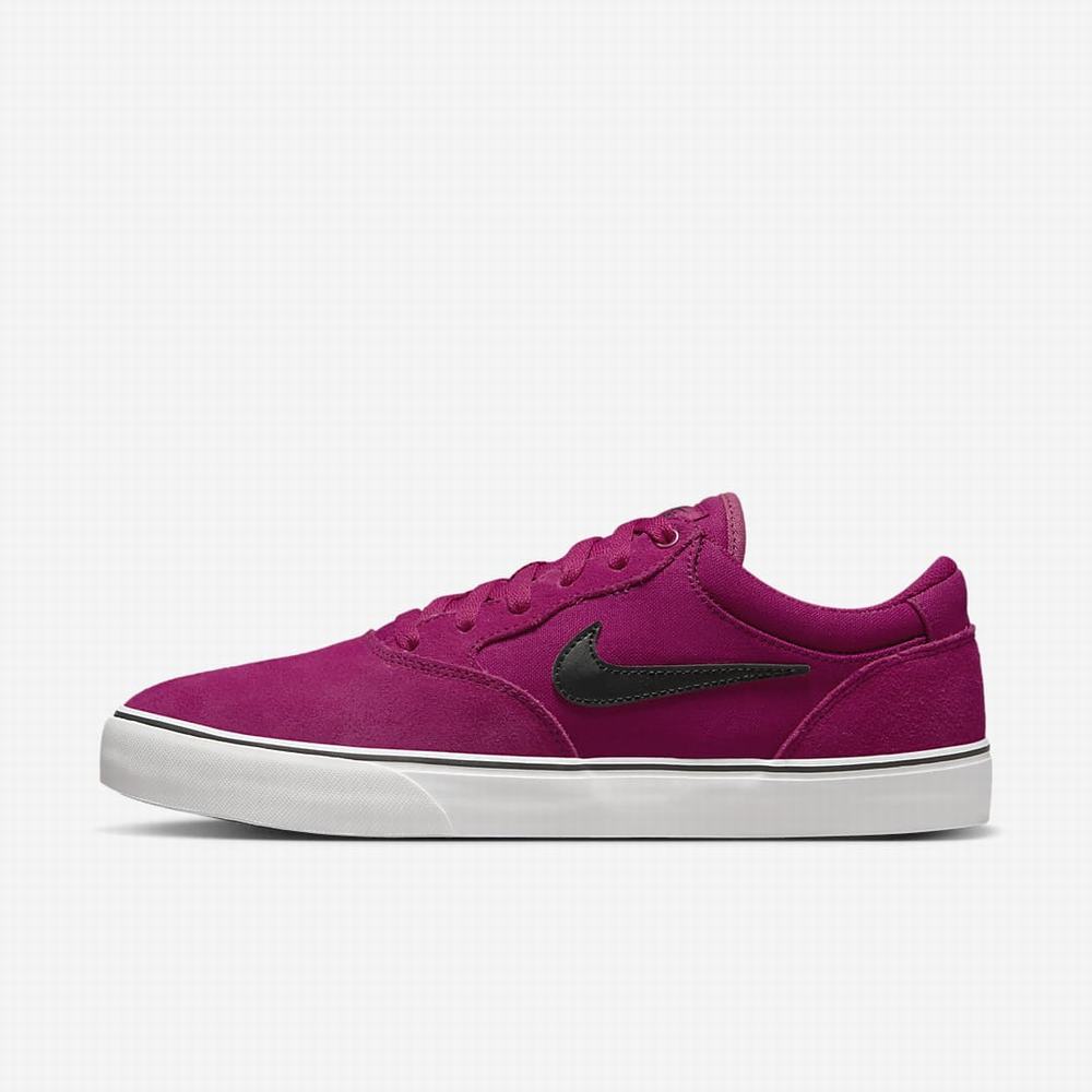 Nike SB Chron 2 Férfi Utcai Cipő Lila Fehér Fekete | NI2398-A81