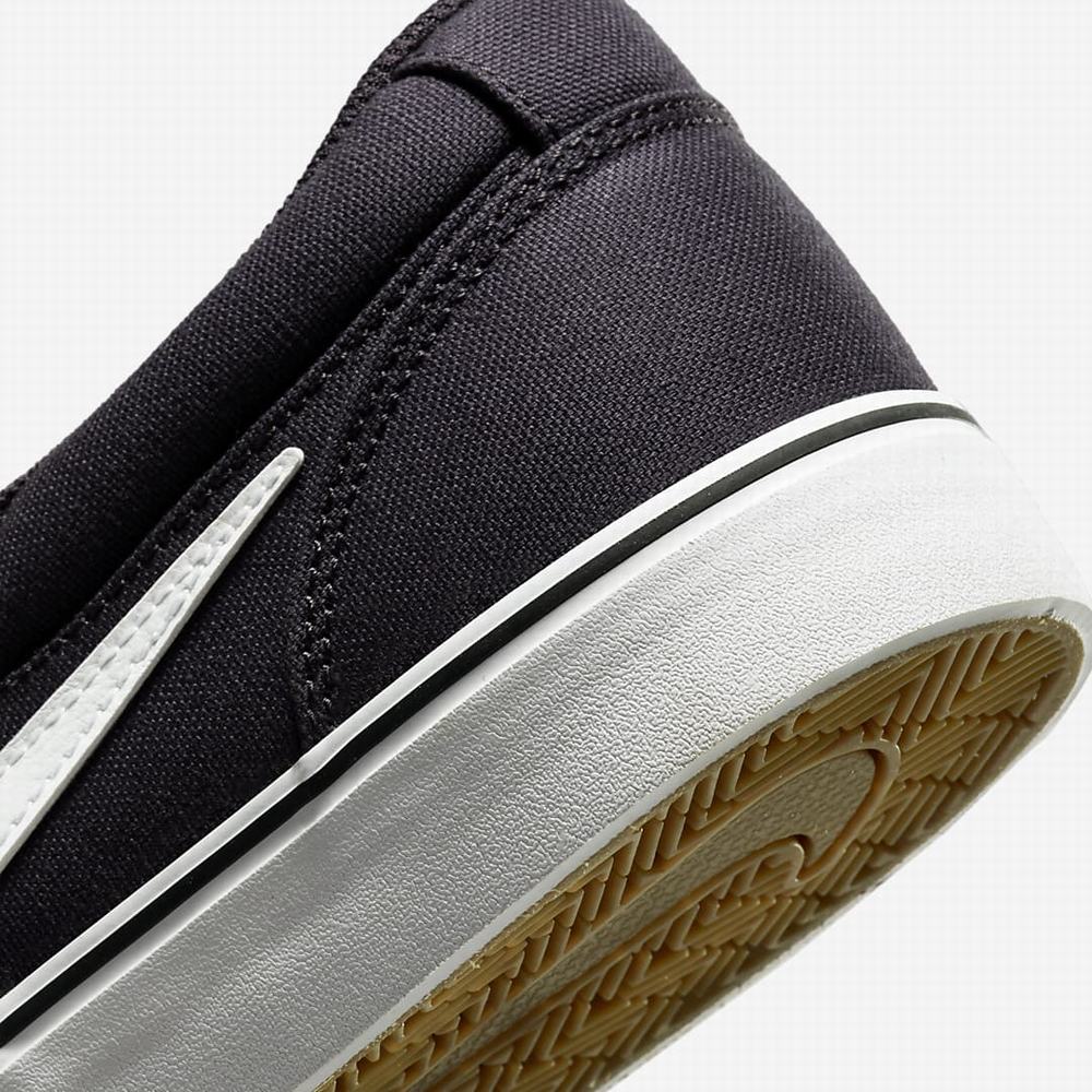 Nike SB Chron 2 Slip Női Deszkás Cipő Lila Sötétbarna Fehér | NI4178-W09