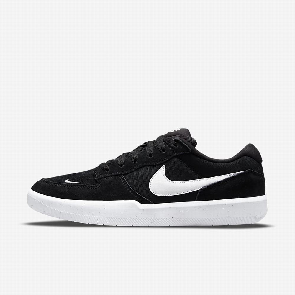 Nike SB Force 58 Férfi Utcai Cipő Fekete Fehér | NI3075-D38