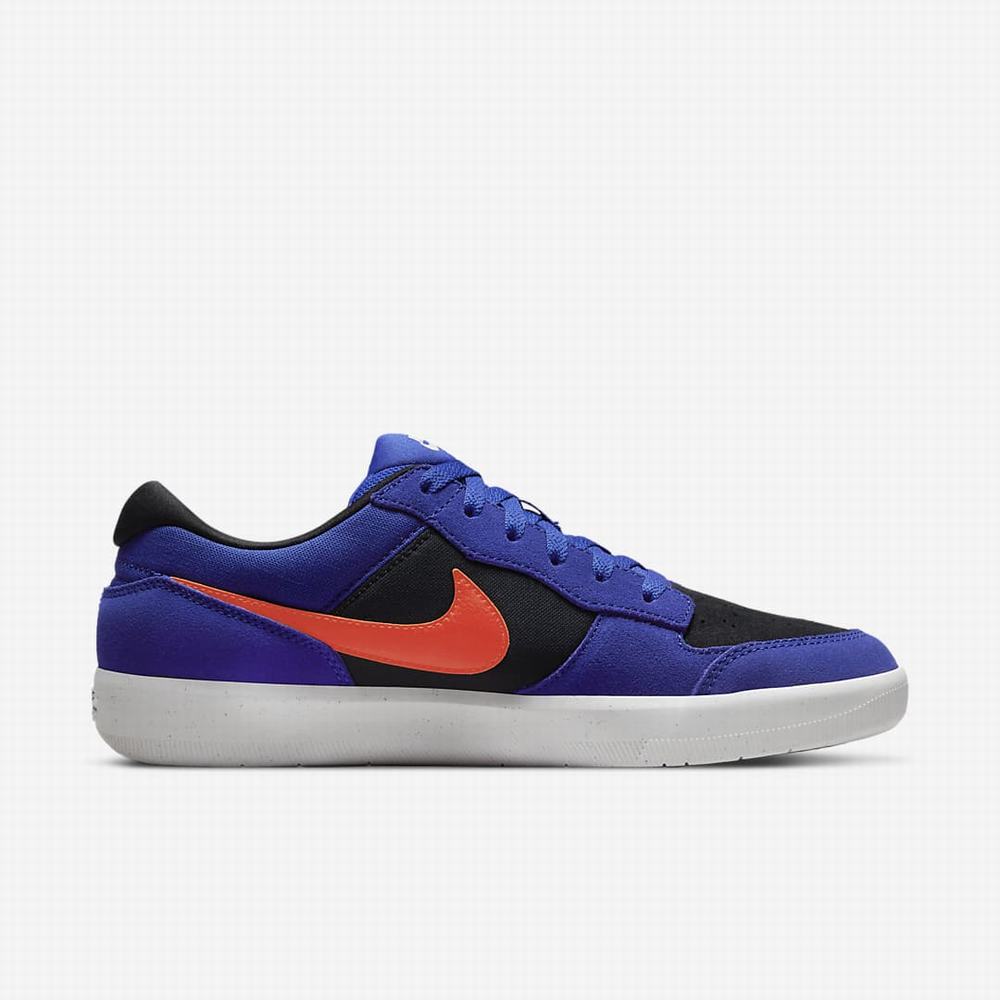 Nike SB Force 58 Női Utcai Cipő Sötétkék Fekete Narancssárga | NI2684-R42