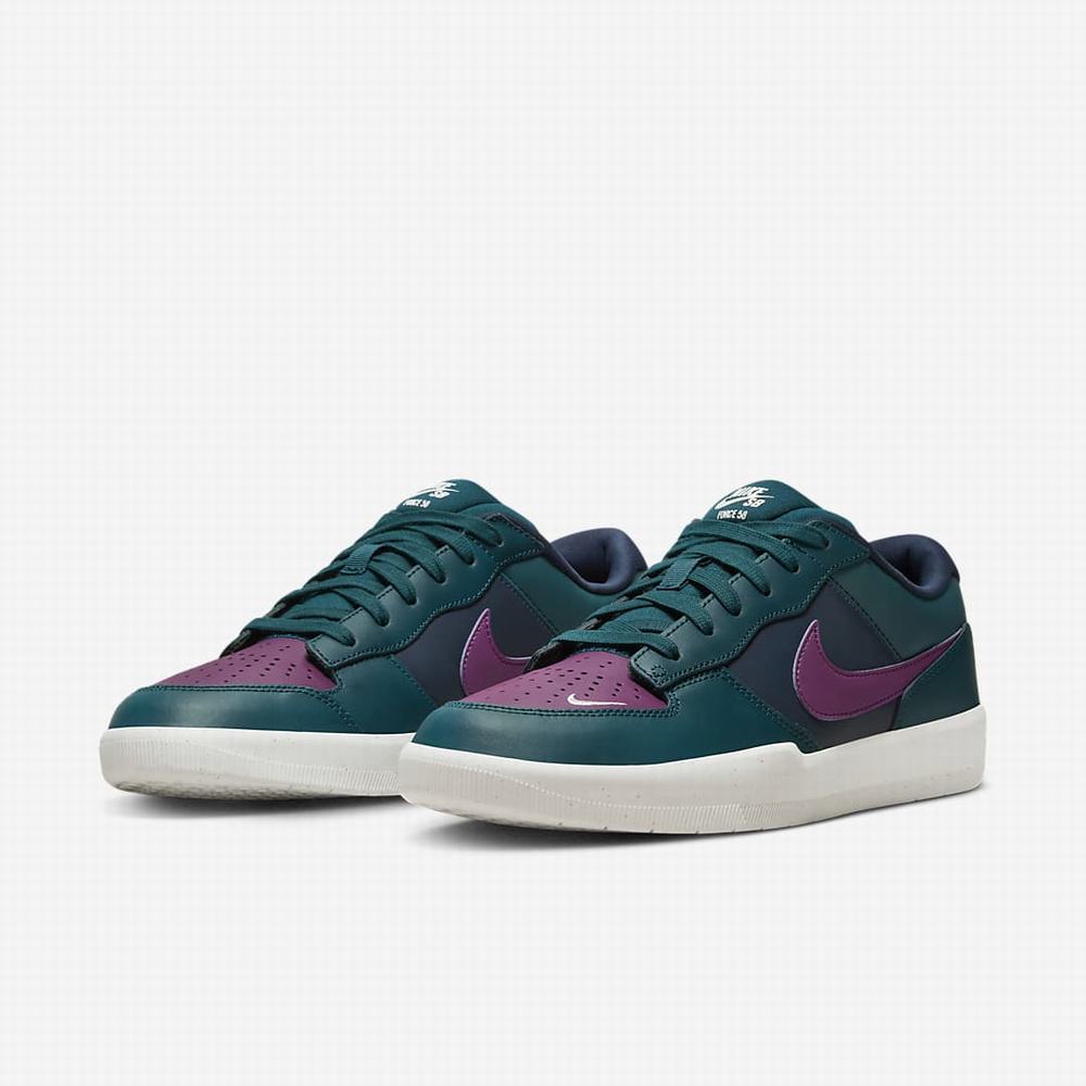Nike SB Force 58 Premium Női Deszkás Cipő Obszidián Türkiz | NI3517-E70