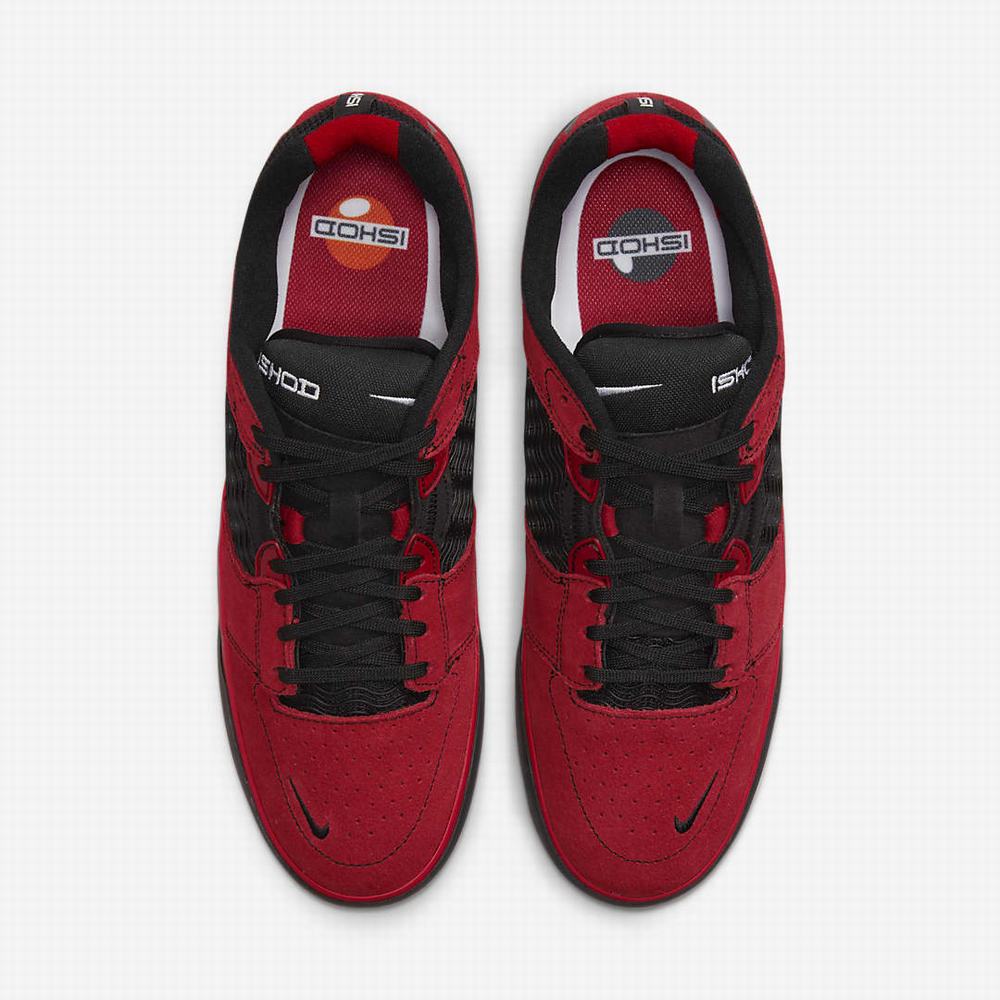 Nike SB Ishod Wair Férfi Deszkás Cipő Piros Fehér Fekete | NI3196-V39