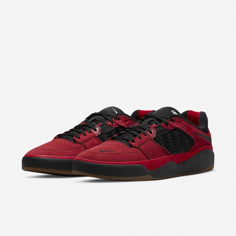 Nike SB Ishod Wair Férfi Deszkás Cipő Piros Fehér Fekete | NI3196-V39