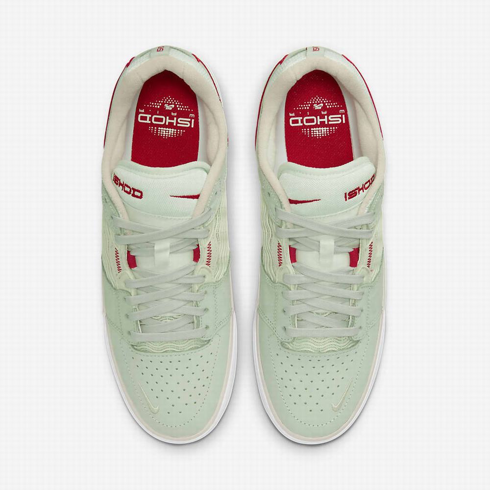 Nike SB Ishod Wair Premium Férfi Deszkás Cipő Zöld Piros | NI4372-D98