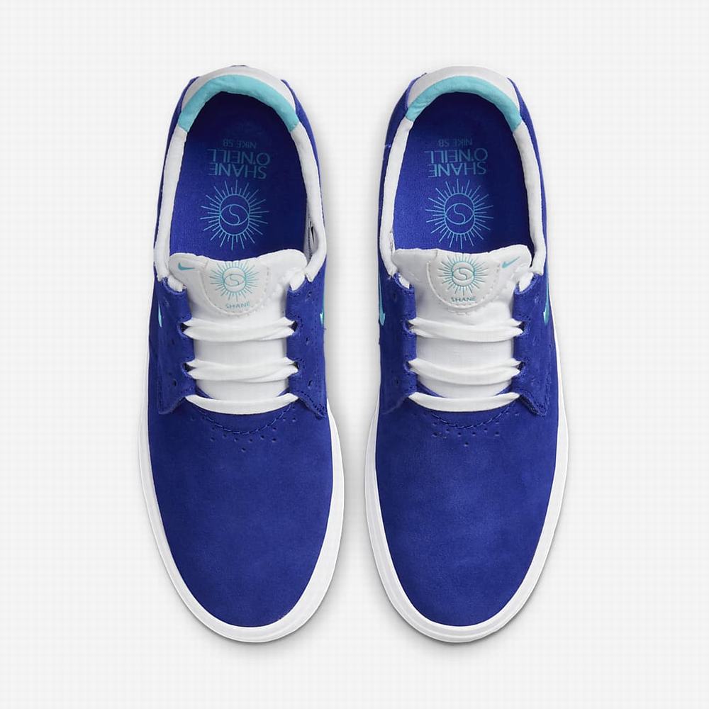 Nike SB Shane Férfi Utcai Cipő Sötétkék Türkiz Kék | NI6875-U04