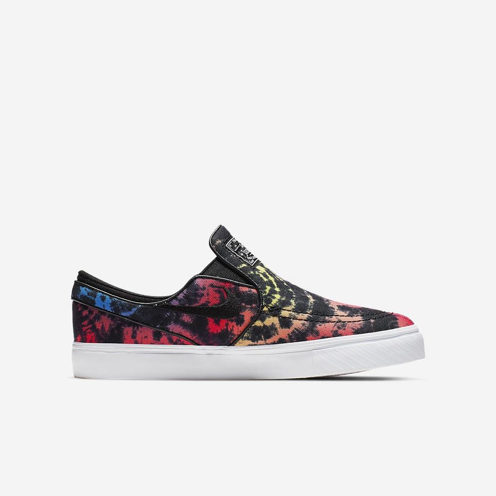 Nike SB Stefan Janoski Canvas Slip Tie-Dye Gyerek Deszkás Cipő Világos Piros Kék Sárga Fekete | NI0631-Z92