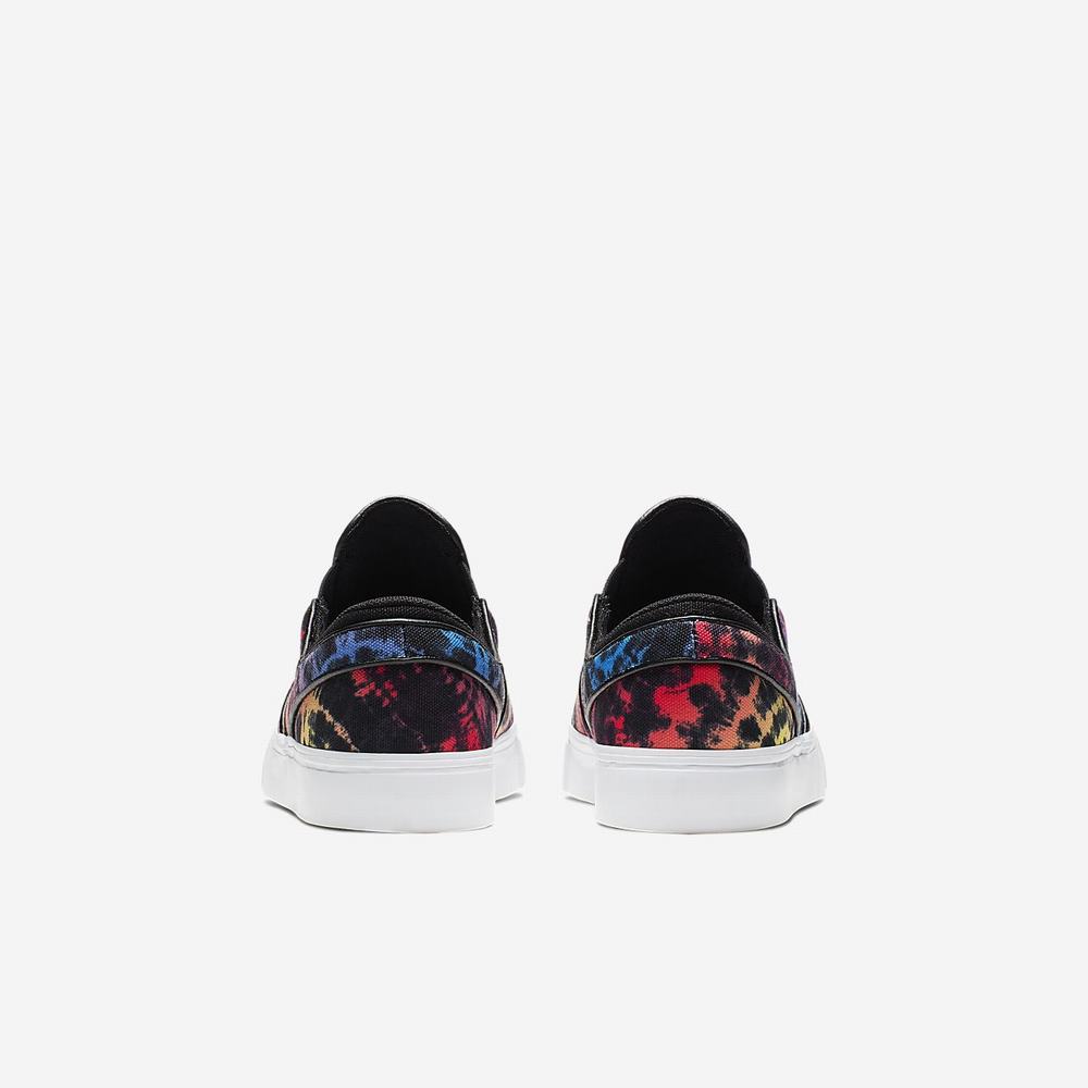 Nike SB Stefan Janoski Canvas Slip Tie-Dye Gyerek Deszkás Cipő Világos Piros Kék Sárga Fekete | NI0631-Z92