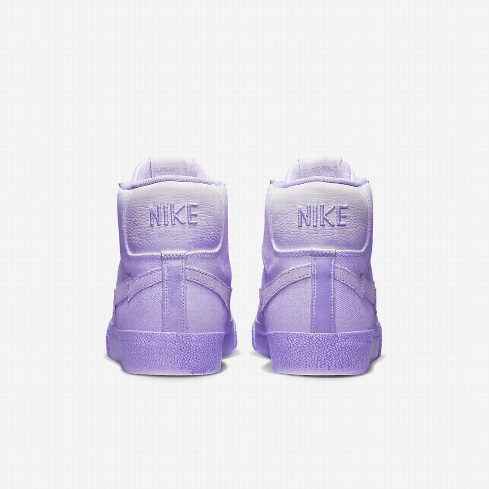Nike SB Zoom Blazer Mid PRM Férfi Utcai Cipő Lila Fehér | NI6734-C30