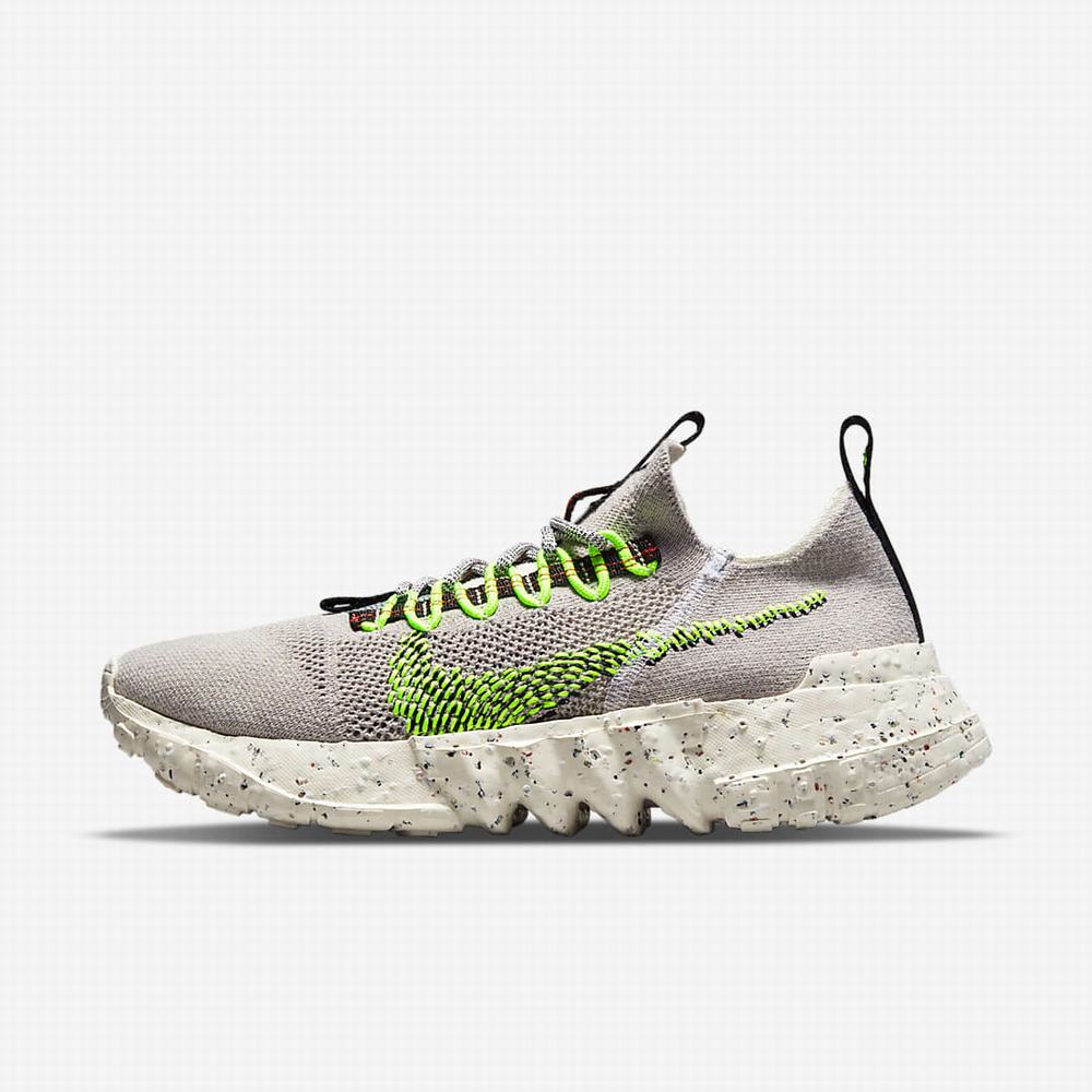 Nike Space Hippie 01 Férfi Utcai Cipő Szürke Fekete Fehér Zöld | NI8139-M52