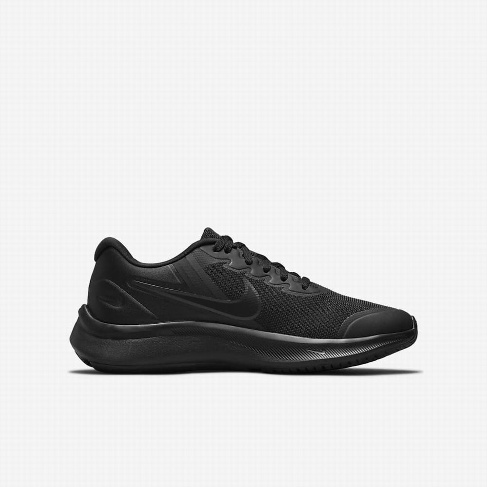 Nike Star Runner 3 Gyerek Futócipő Fekete Sötétszürke Fekete | NI1029-E63