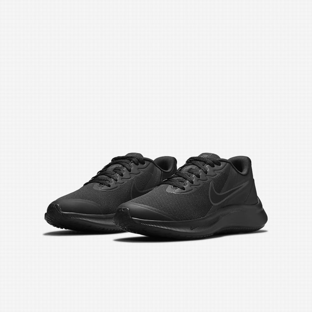 Nike Star Runner 3 Gyerek Futócipő Fekete Sötétszürke Fekete | NI1029-E63