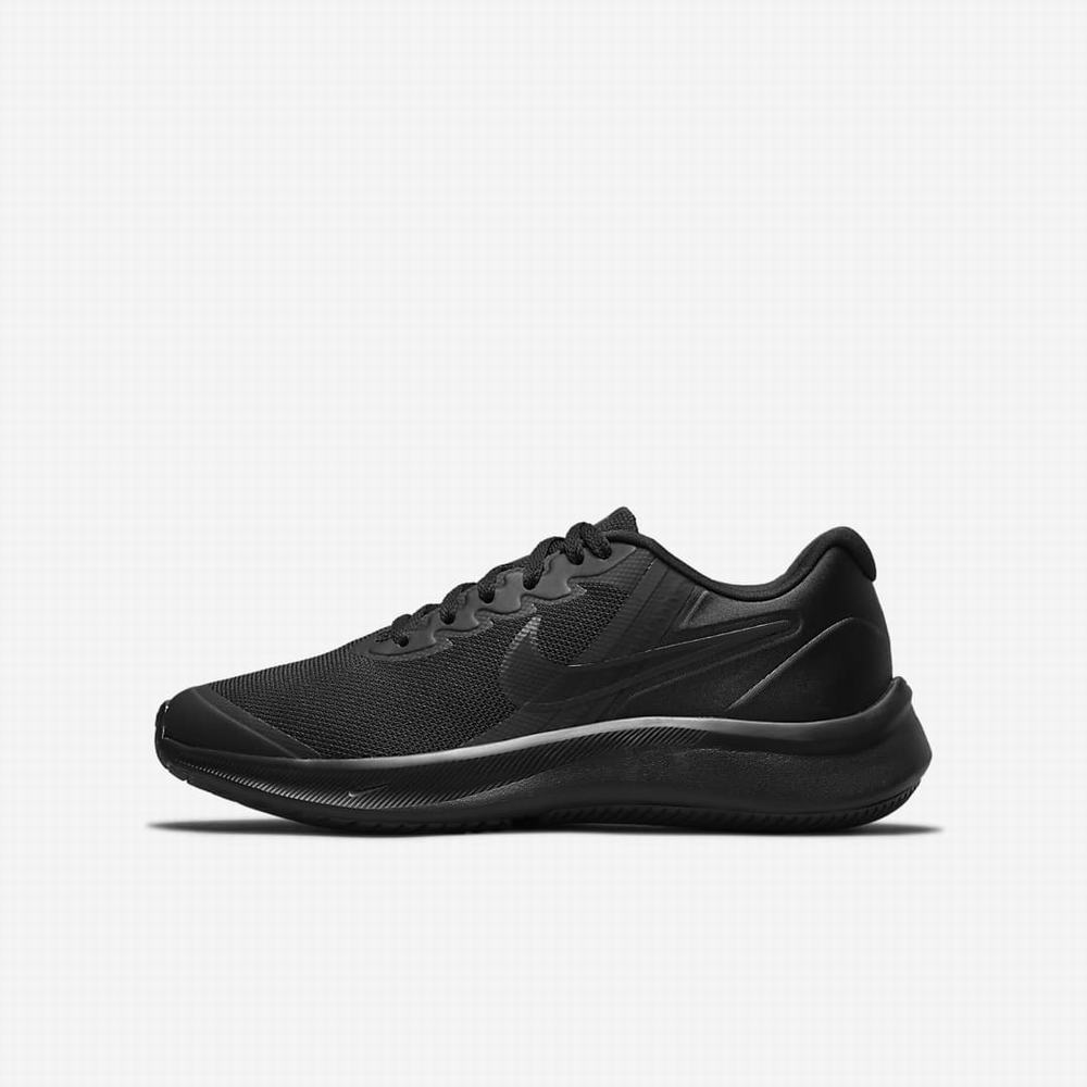 Nike Star Runner 3 Gyerek Futócipő Fekete Sötétszürke Fekete | NI1029-E63