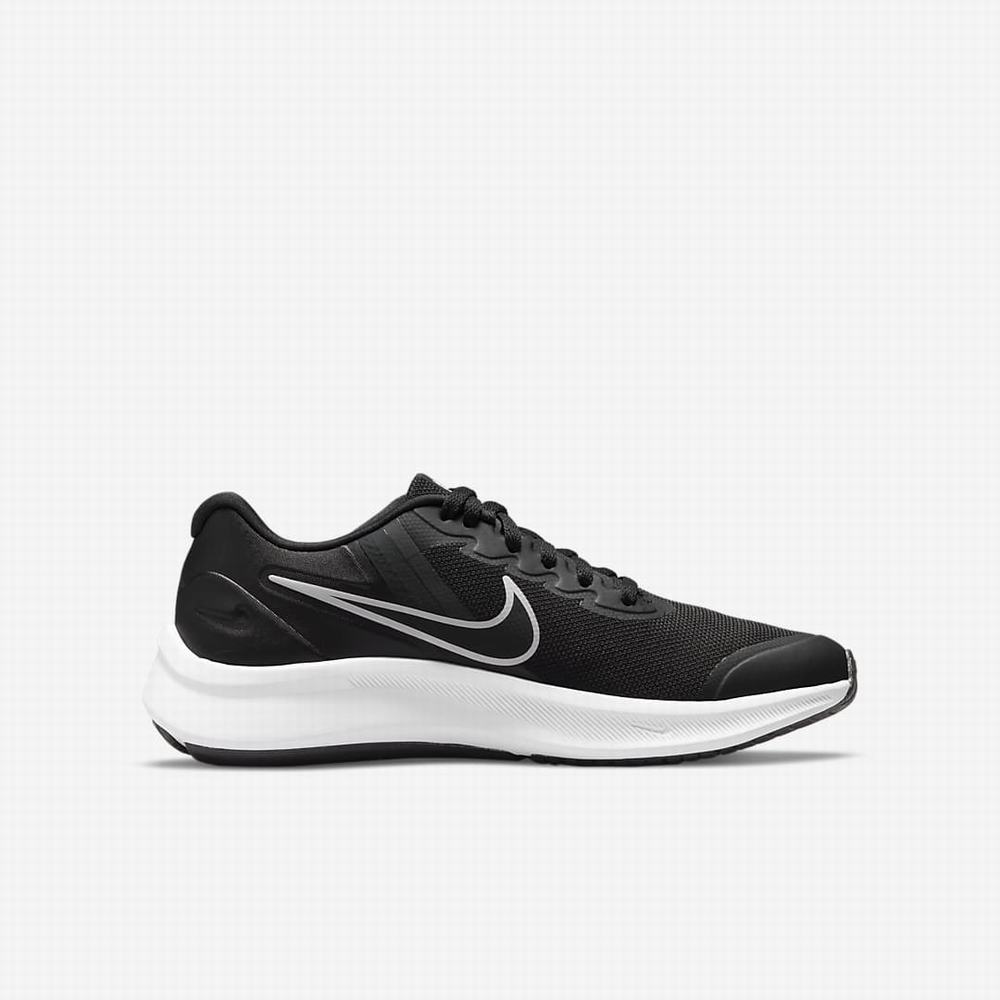 Nike Star Runner 3 Gyerek Futócipő Fekete Sötétszürke | NI3741-J92