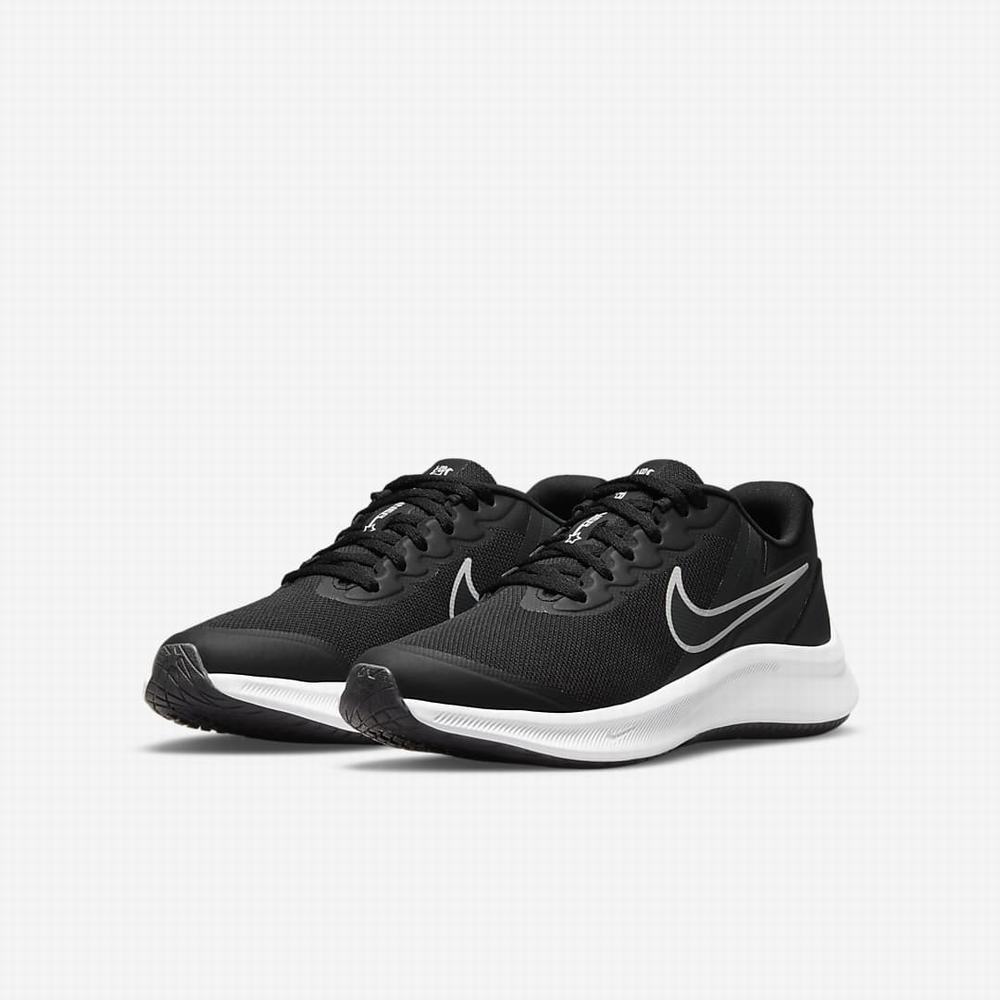 Nike Star Runner 3 Gyerek Futócipő Fekete Sötétszürke | NI3741-J92