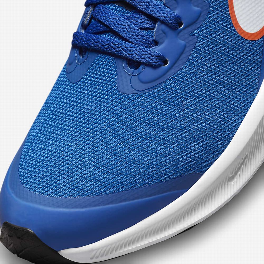 Nike Star Runner 3 Gyerek Gyalogló Cipő Királykék Sötétkék Narancssárga Fehér | NI5974-Y63