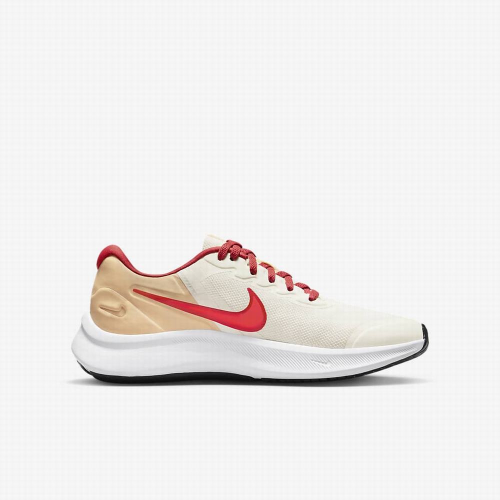 Nike Star Runner 3 Gyerek Gyalogló Cipő Bézs Piros Világos Piros | NI9564-W67