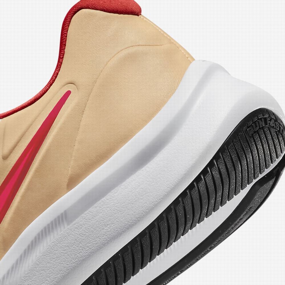 Nike Star Runner 3 Gyerek Gyalogló Cipő Bézs Piros Világos Piros | NI9564-W67