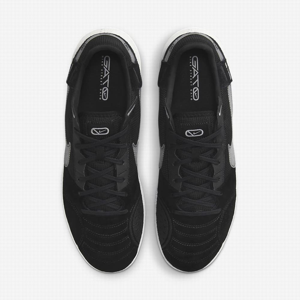 Nike Streetgato Női Focicipő Fekete Fehér | NI6375-K14