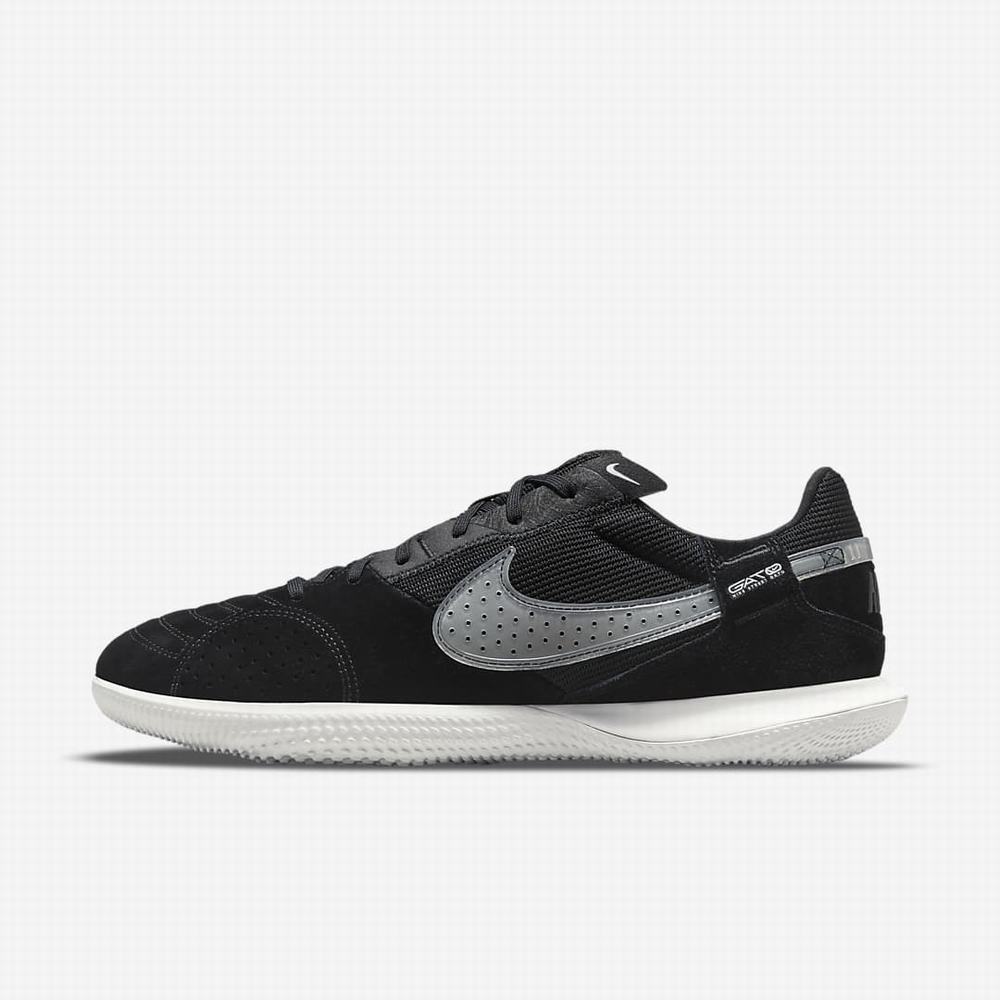 Nike Streetgato Női Focicipő Fekete Fehér | NI6375-K14