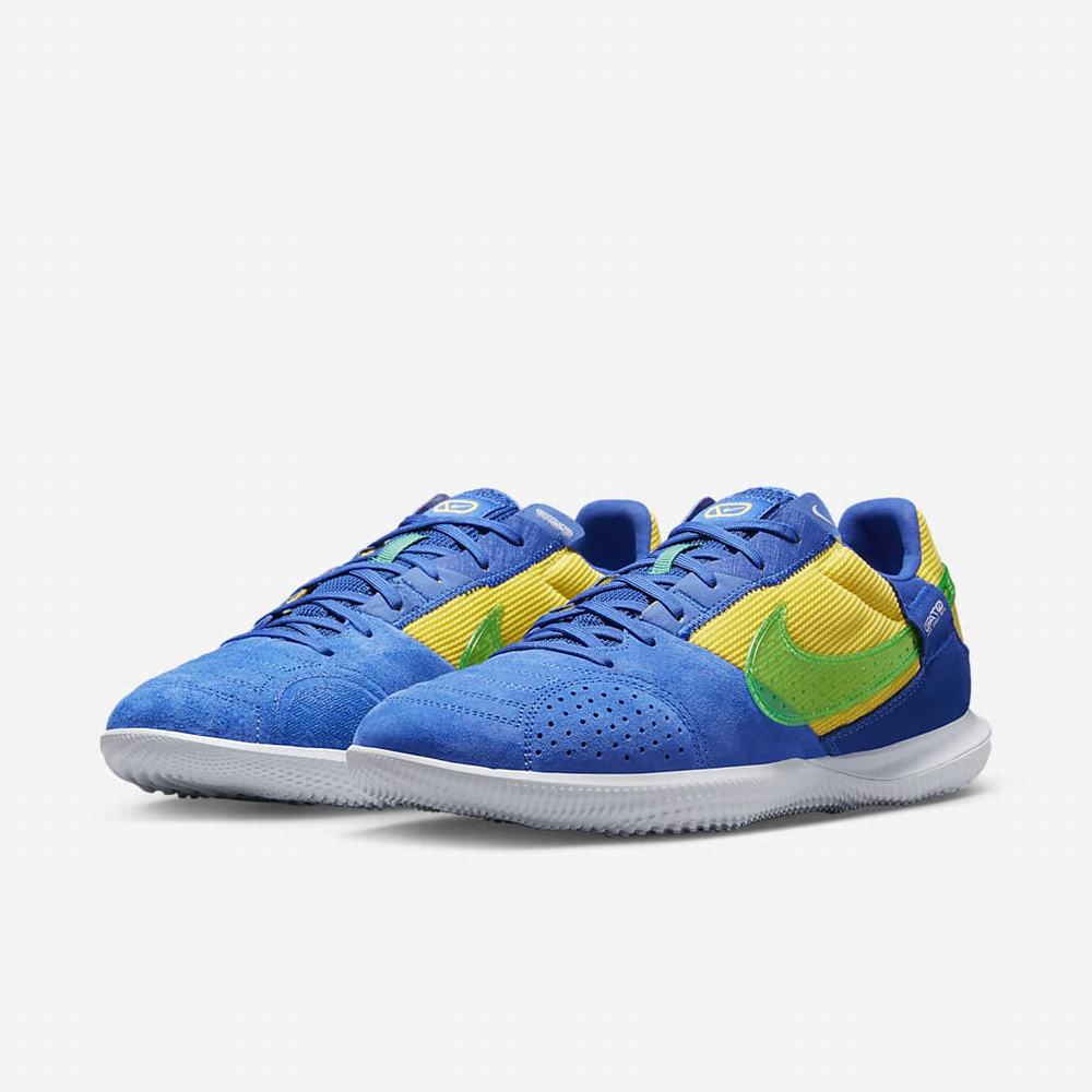 Nike Streetgato Női Focicipő Királykék Sárga Zöld | NI1964-G73