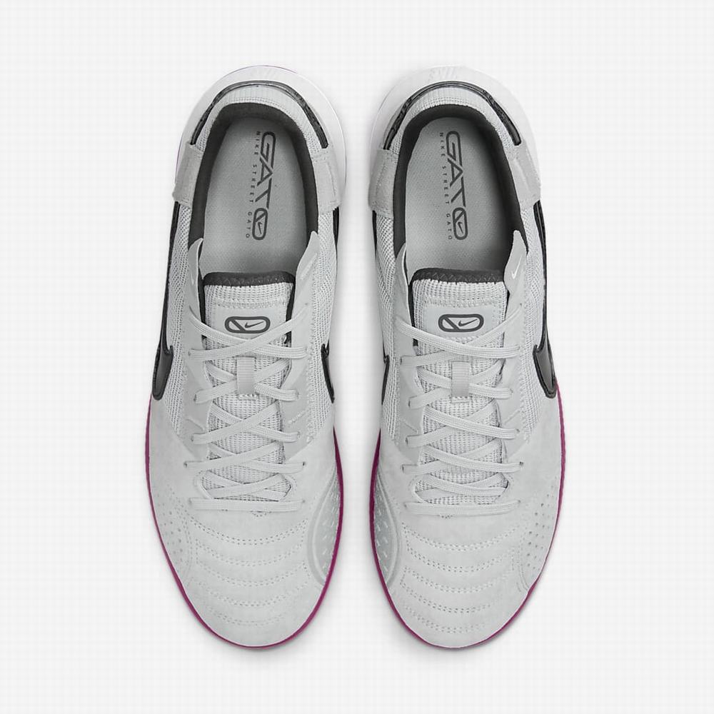 Nike Streetgato Női Focicipő Szürke Fehér Barna | NI7410-J82