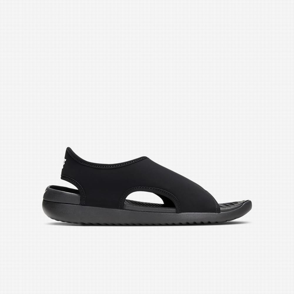Nike Sunray Adjust 5 V2 Gyerek Szandál Fekete Fehér | NI2413-H96