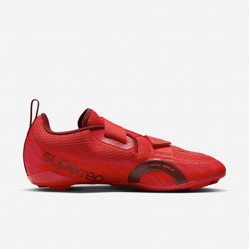 Nike SuperRep Cycle 2 Next Nature Indoor Cycling Férfi Kerékpáros Cipő Világos Piros | NI9415-P59