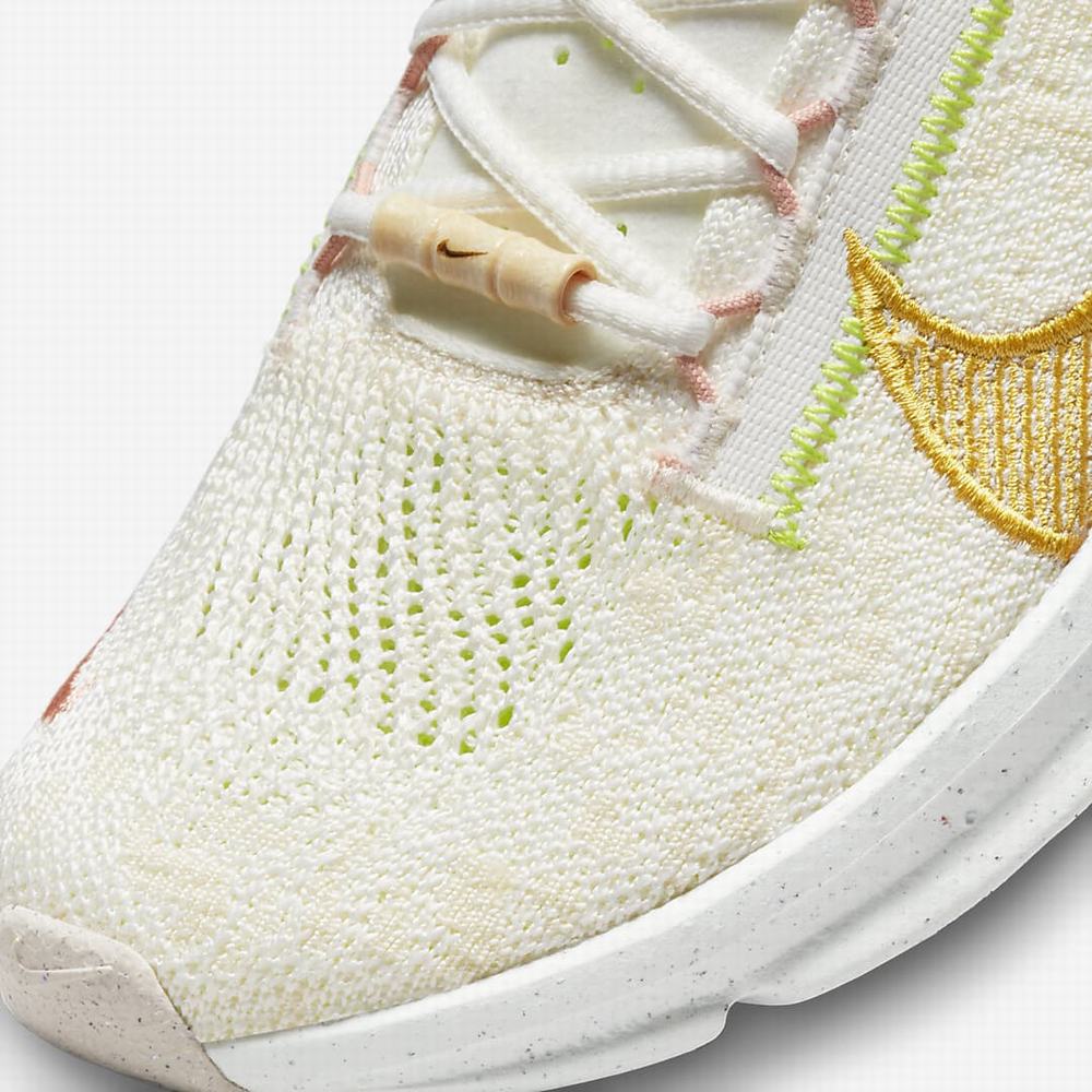 Nike SuperRep Go 3 Flyknit Next Nature Női Edzőcipő Bézs Fehér Fekete Arany | NI0794-T82