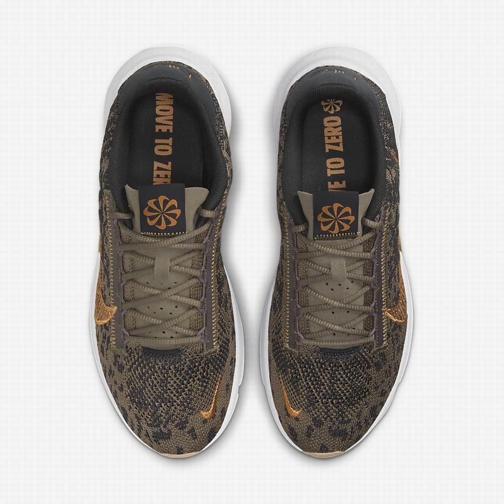 Nike SuperRep Go 3 Next Nature Flyknit Premium Női Edzőcipő Sötétszürke Olivazöld Szürke Lila Metal Réz | NI8903-E21