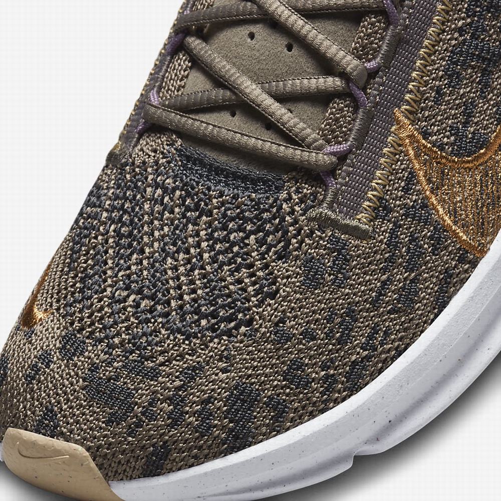 Nike SuperRep Go 3 Next Nature Flyknit Premium Női Edzőcipő Sötétszürke Olivazöld Szürke Lila Metal Réz | NI8903-E21