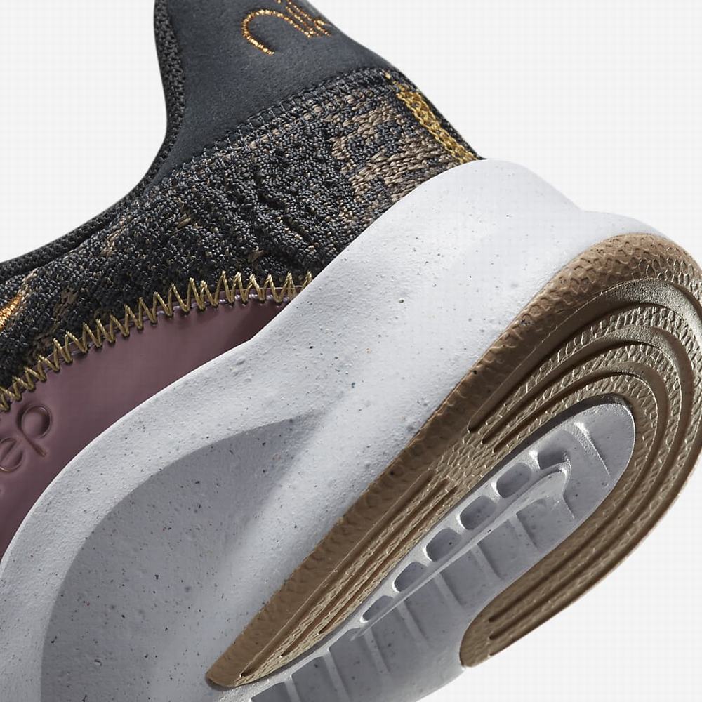 Nike SuperRep Go 3 Next Nature Flyknit Premium Női Edzőcipő Sötétszürke Olivazöld Szürke Lila Metal Réz | NI8903-E21