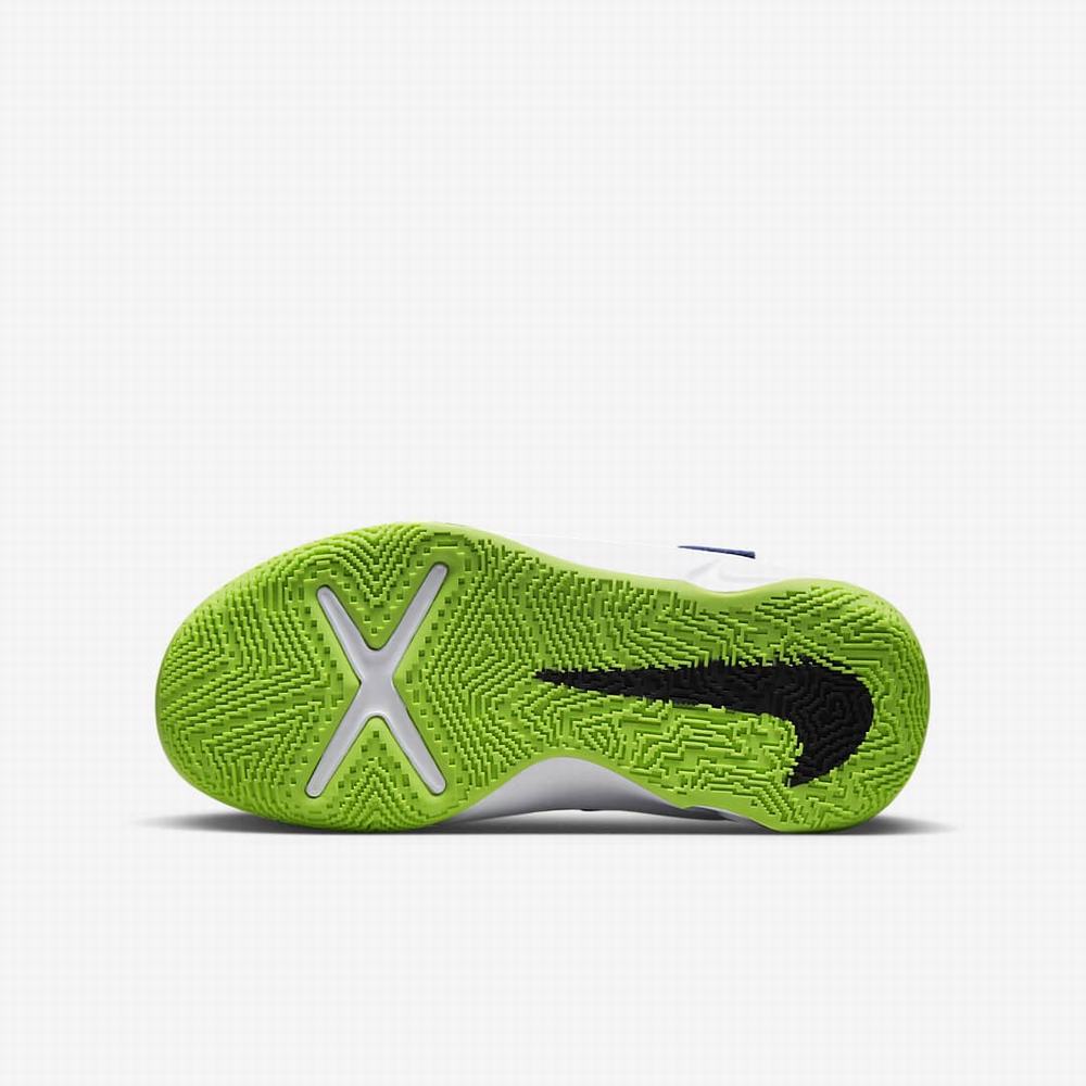 Nike Team Hustle D 10 FlyEase Gyerek Kosárlabda Cipő Fehér Narancssárga Fekete | NI9547-J09