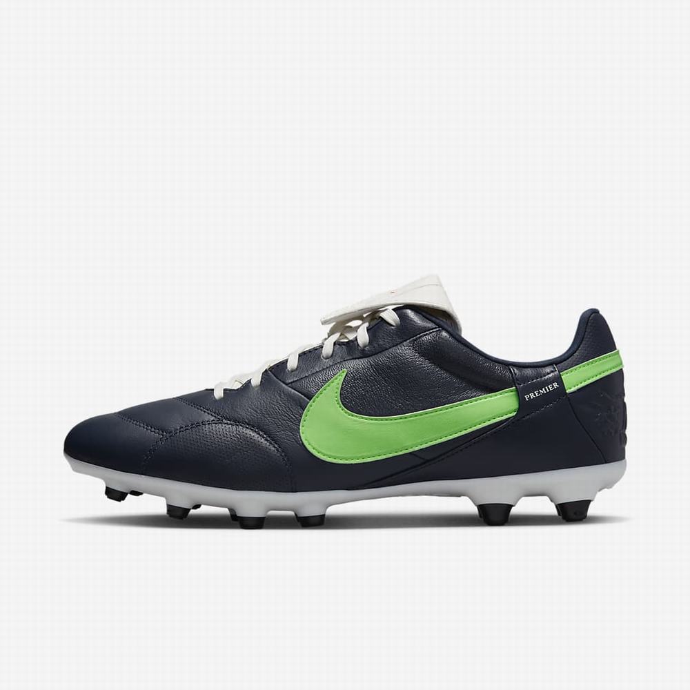 Nike The Premier 3 FG Firm-Ground Férfi Focicipő Obszidián Zöld | NI7809-D05