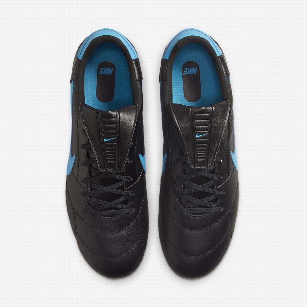 Nike The Premier 3 SG-PRO Anti-Clog Traction Soft-Ground Férfi Focicipő Fekete Kék | NI8563-P38