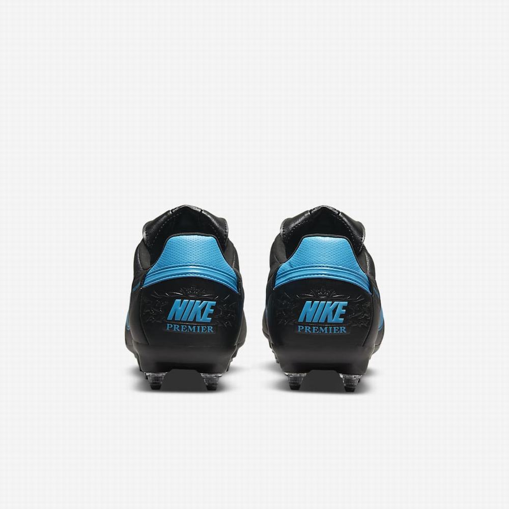 Nike The Premier 3 SG-PRO Anti-Clog Traction Soft-Ground Férfi Focicipő Fekete Kék | NI8563-P38