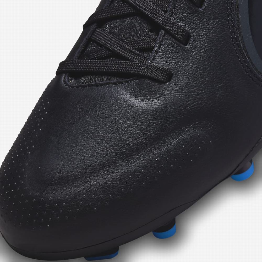 Nike Tiempo Legend 9 Academy MG Multi-Ground Férfi Focicipő Fekete Fehér Világos Kék Sötétszürke | NI1874-J58