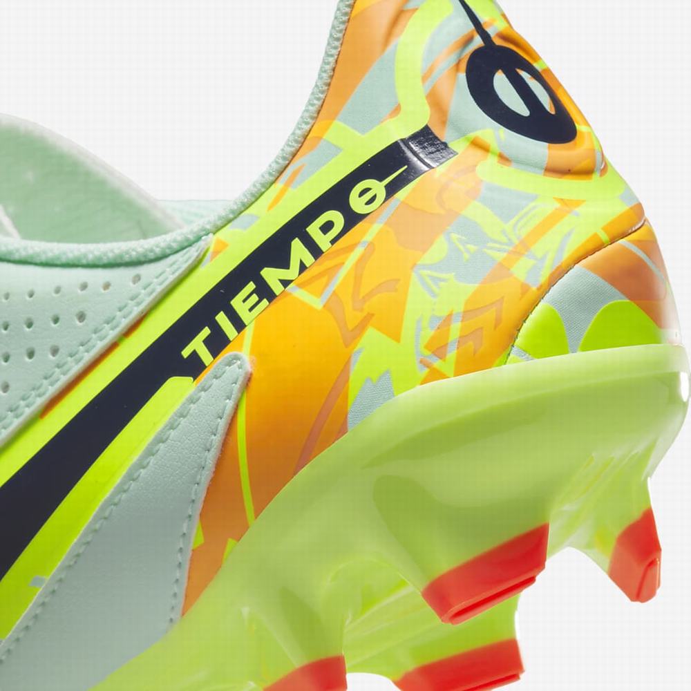 Nike Tiempo Legend 9 Academy MG Multi-Ground Férfi Focicipő Menta Narancssárga Fekete Kék | NI3916-K20