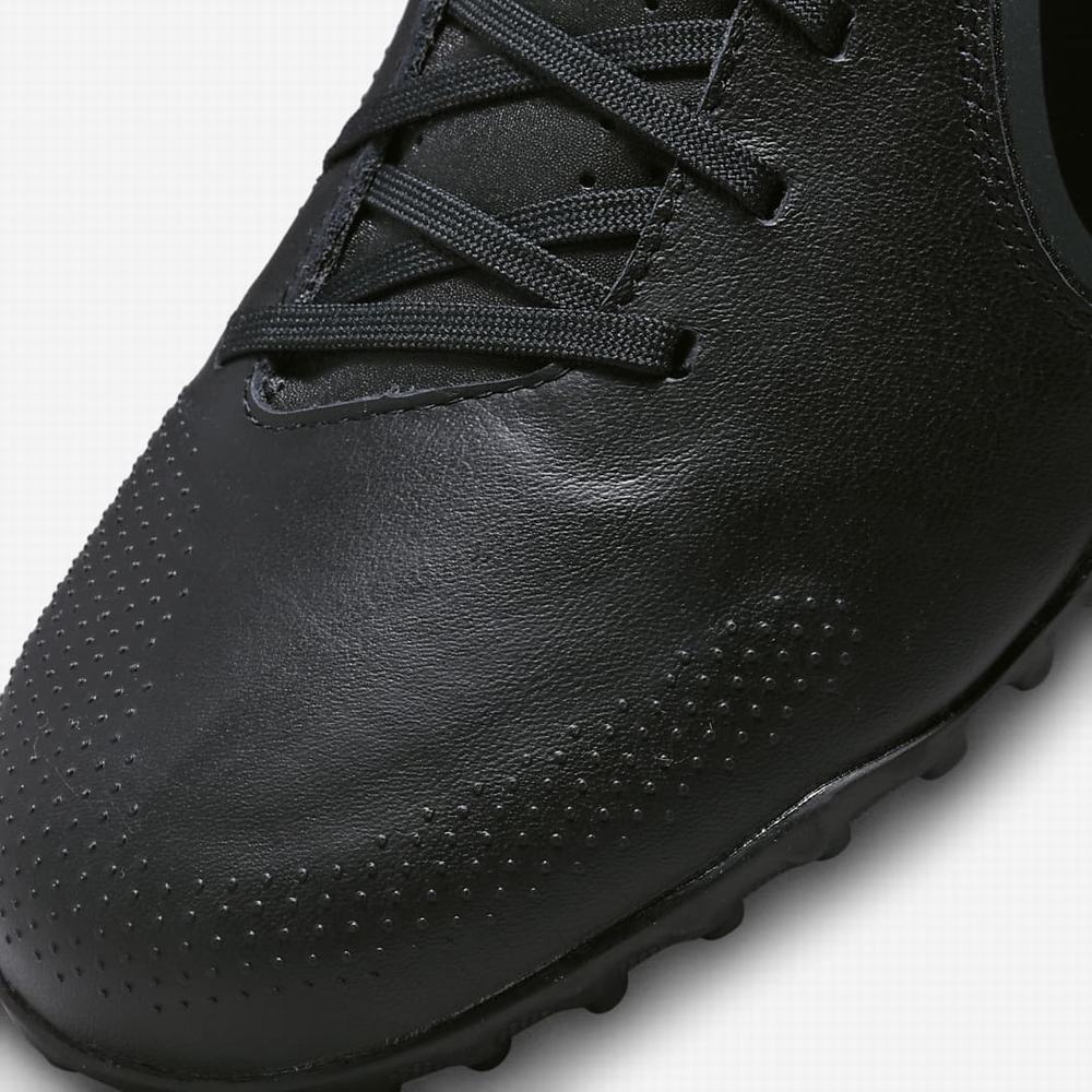 Nike Tiempo Legend 9 Academy TF Turf Férfi Focicipő Fekete Fehér Világos Kék Sötétszürke | NI5684-R50