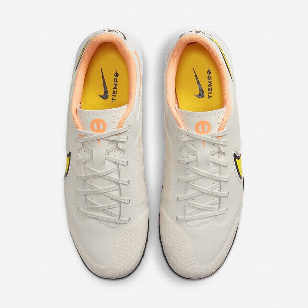 Nike Tiempo Legend 9 Academy TF Turf Női Focicipő Bézs Narancssárga Sárga | NI1920-J89