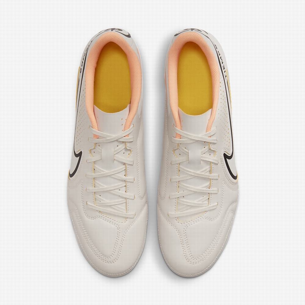 Nike Tiempo Legend 9 Club MG Multi-Ground Férfi Focicipő Bézs Narancssárga Sárga | NI2857-A07